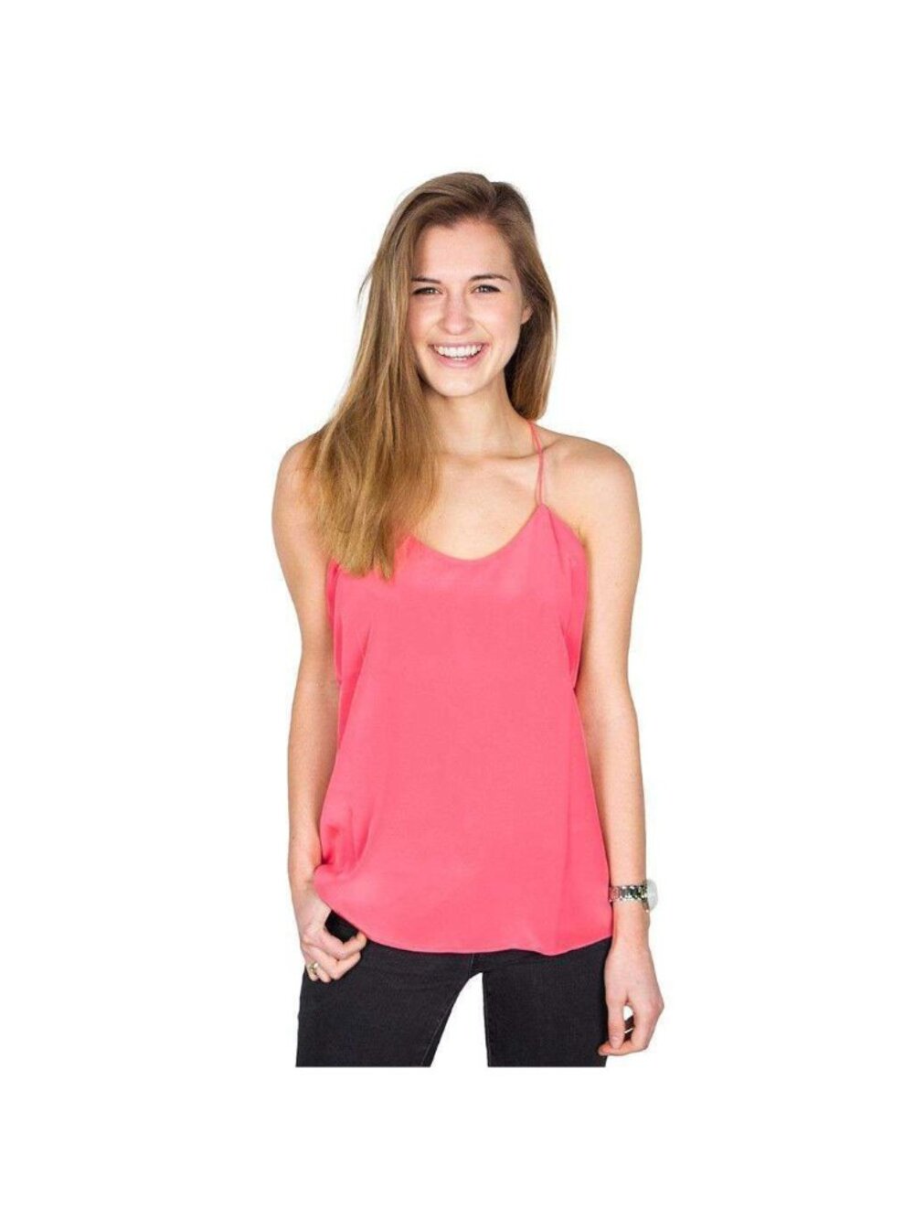 Southern Tide Silk Cami Size 0 Chloe Sleeveless Berry Pink Coquette Feminine NEW
